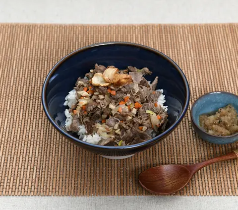 마늘 불고기 덮밥 완성 사진