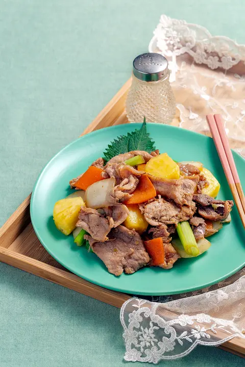 돈불고기 파인애플볶음 완성 사진