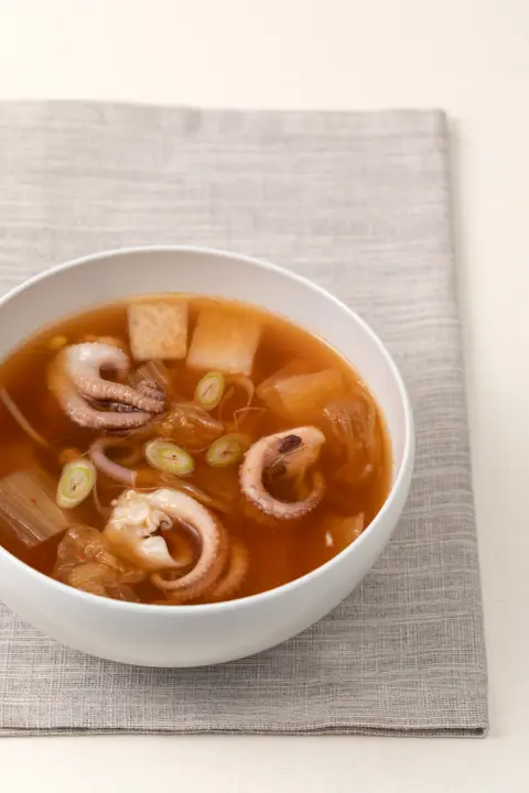 낙지묵은지콩나물국 완성 사진