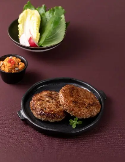 담양식떡갈비&야채쌈 완성 사진