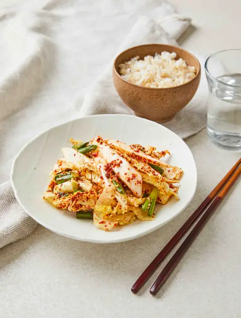 통배추 겉절이 완성 사진