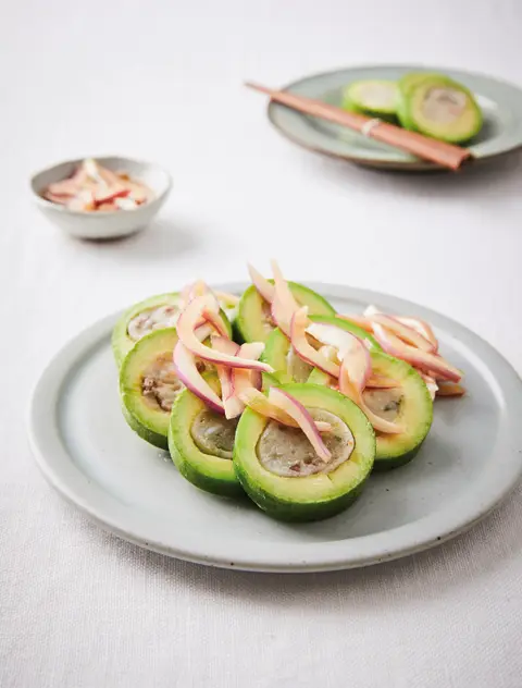 애호박 순대 완성 사진