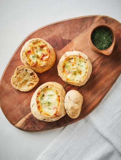 닭고기 찰깨빵 완성 사진