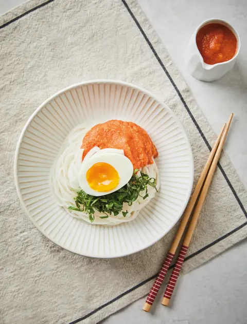 토마토 비빔국수 완성 사진