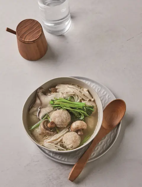 버섯초계탕 완성 사진