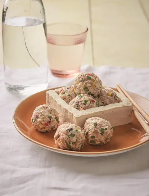 참치두부 주먹밥 완성 사진