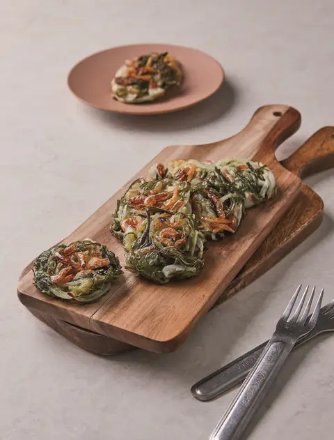 맛살 미역줄기전 완성 사진
