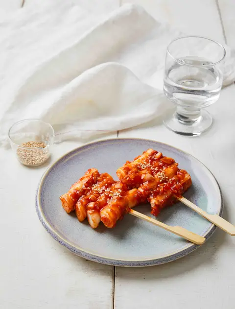 떡꼬치구이 완성 사진
