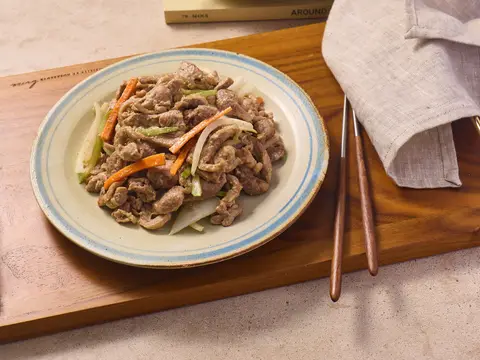 오리들깨 겨자소스 초무침 완성 사진