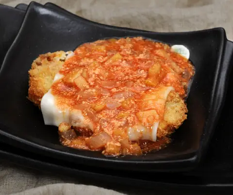 리코타치즈돈가스 완성 사진