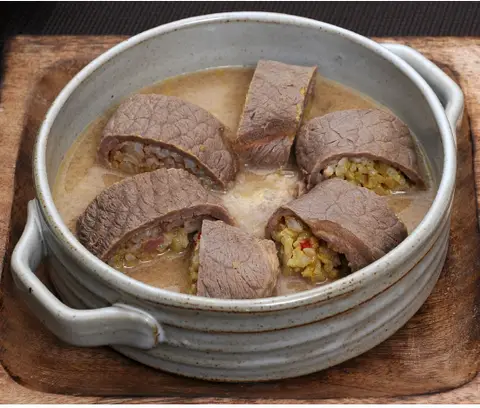 소고기리조또롤 완성 사진