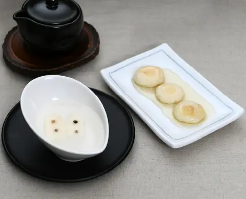 배차와 주악 완성 사진