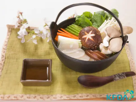 키조개샤브샤브 완성 사진