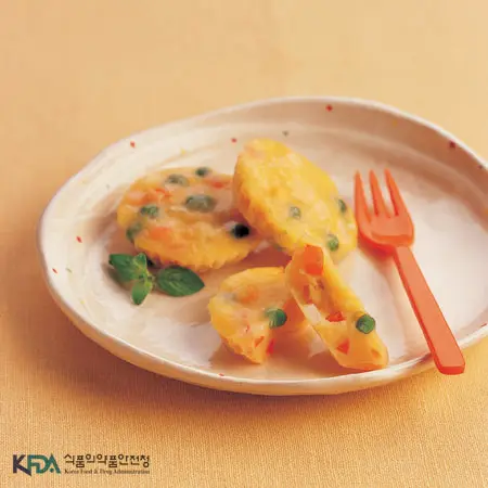 야채빵 완성 사진